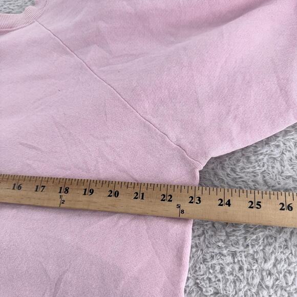 Vintage Fruit Of The Loom Sweatshirt Mens L Pink M&M Auto Transmissions Car 90s - Picture 5 of 9